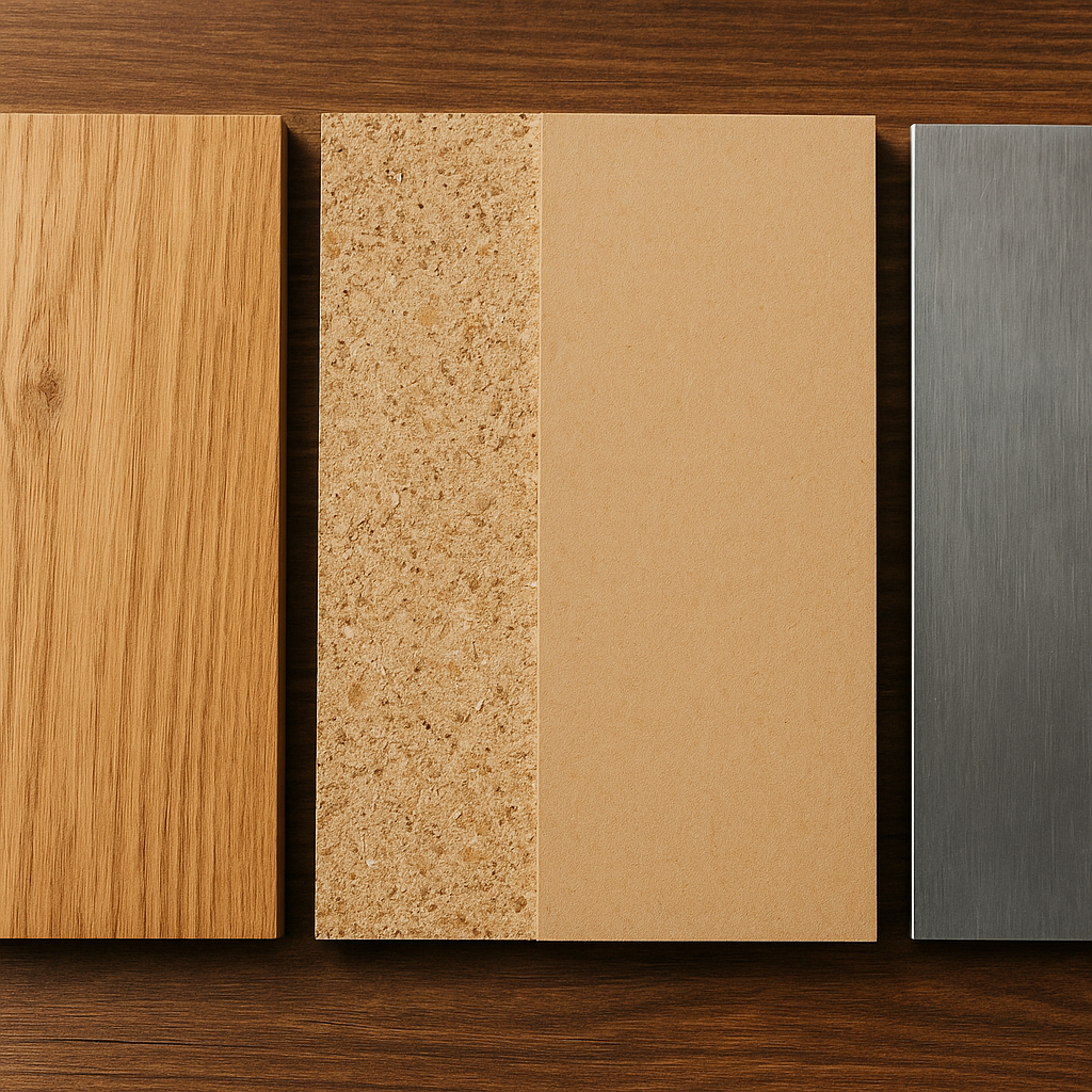 Materialien im Möbelbau: von Massivholz bis Metall